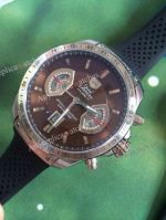 TAG CARRERA CALIBRE 17 BLACK RUBBER BAND REPLICA WATCH